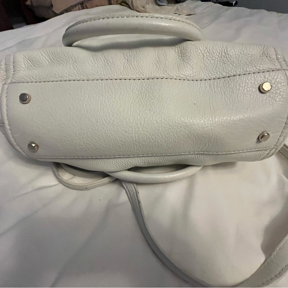 Kate Spade fold over white leather purse - Picture 3 of 12